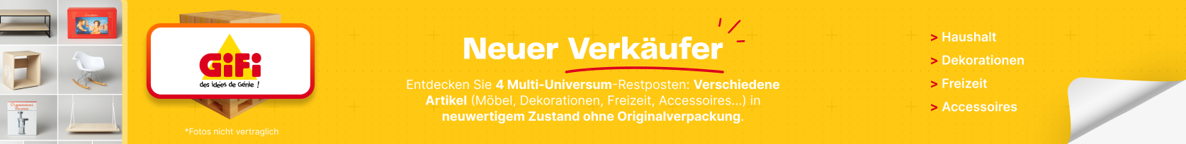 Neuer Verkäufer - Gifi