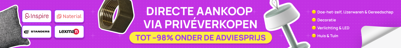 Doe-het-zelf, Decoratie & Verlichting in privéverkopen