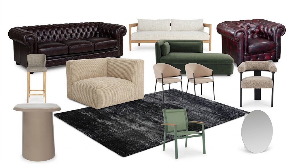 Set van 45 meubelstukken – kavel bij Stocklear