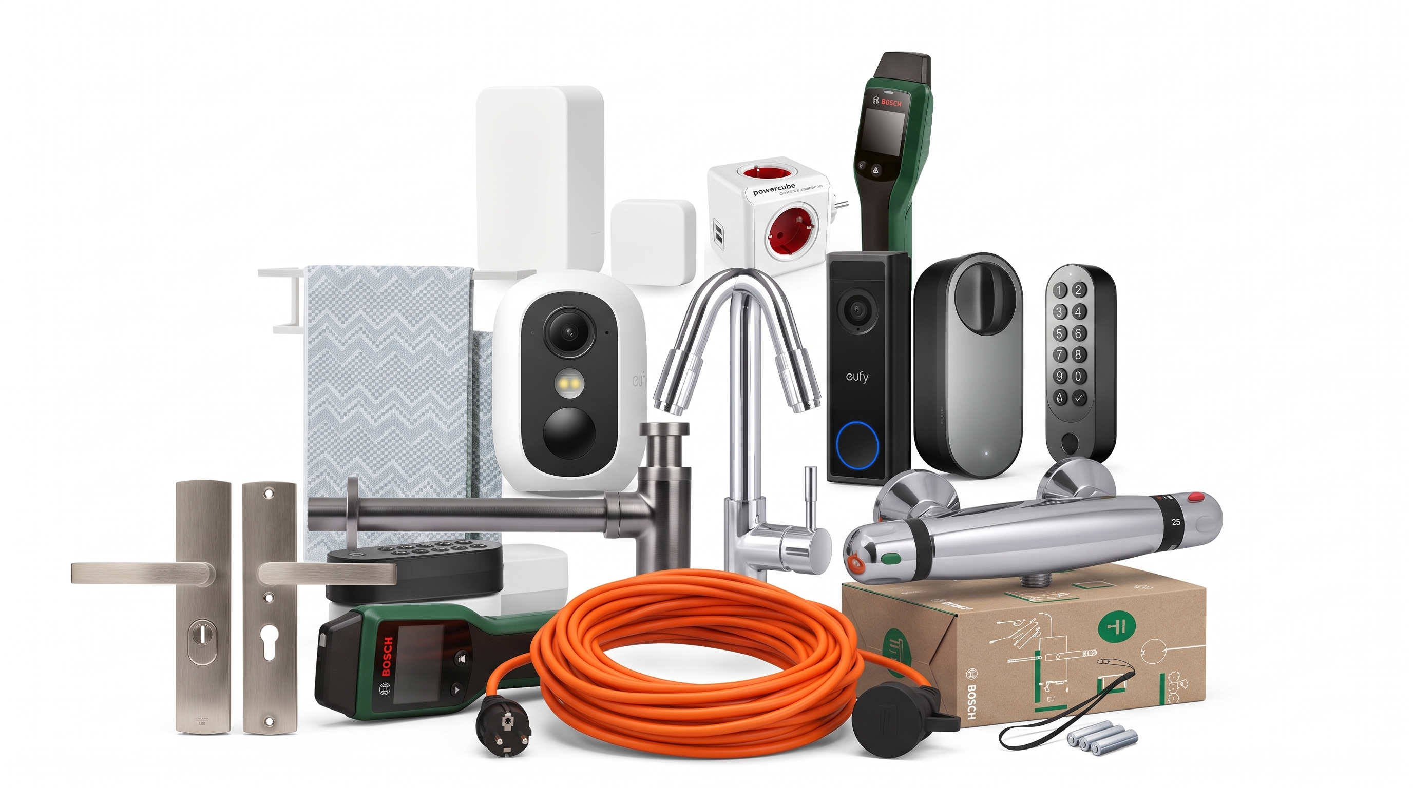 Set van 432 producten - Veiligheid, gereedschap, sanitair - TP-Link, Tiger, Eufy – kavel bij Stocklear